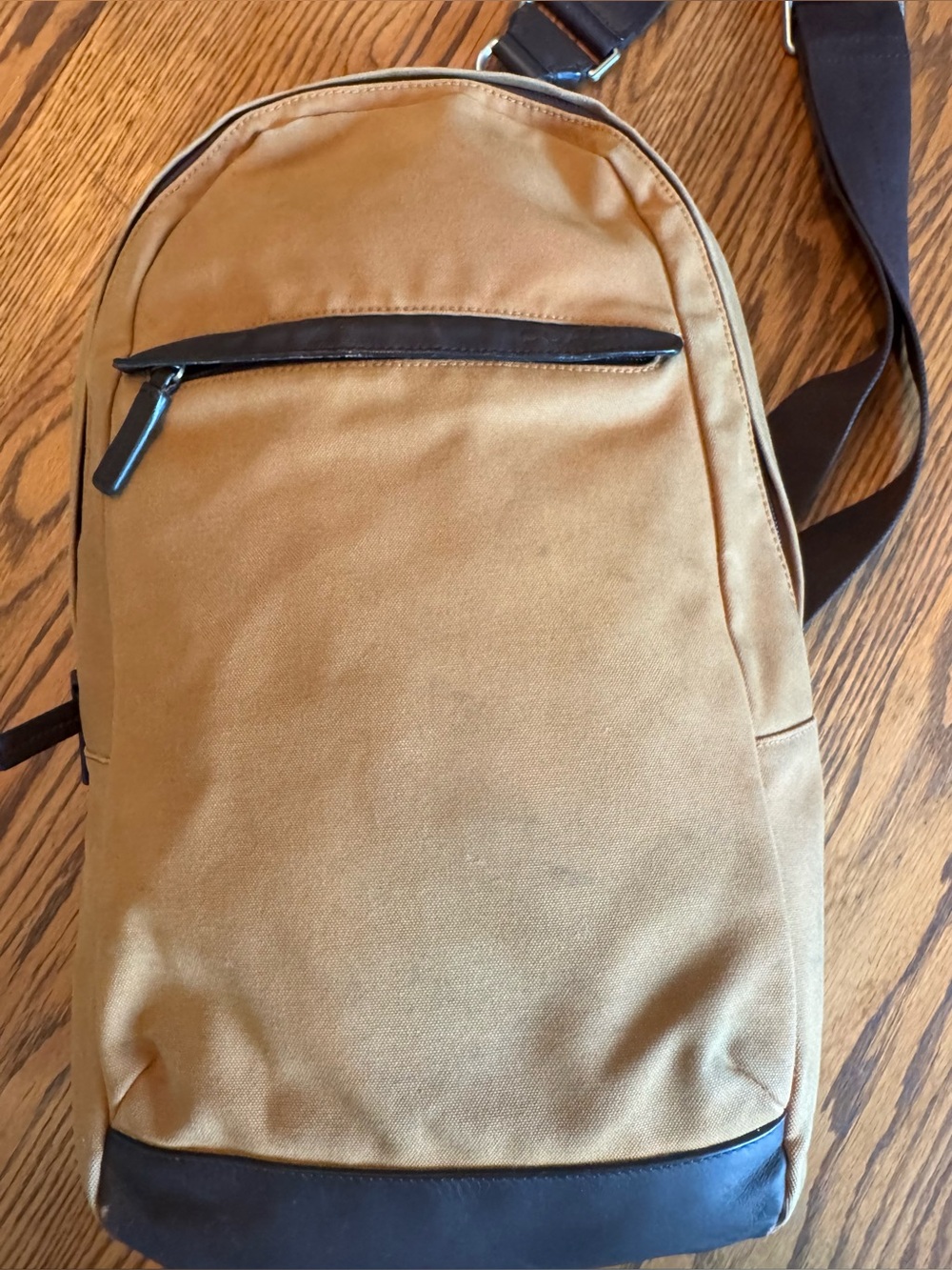 Coach Camden F70930 Tan And Brown Slingback Backpack Canvas And Leather - Picture 3 of 15